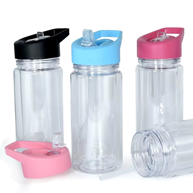 10oz Plastic Sippy Snowglobe Cup