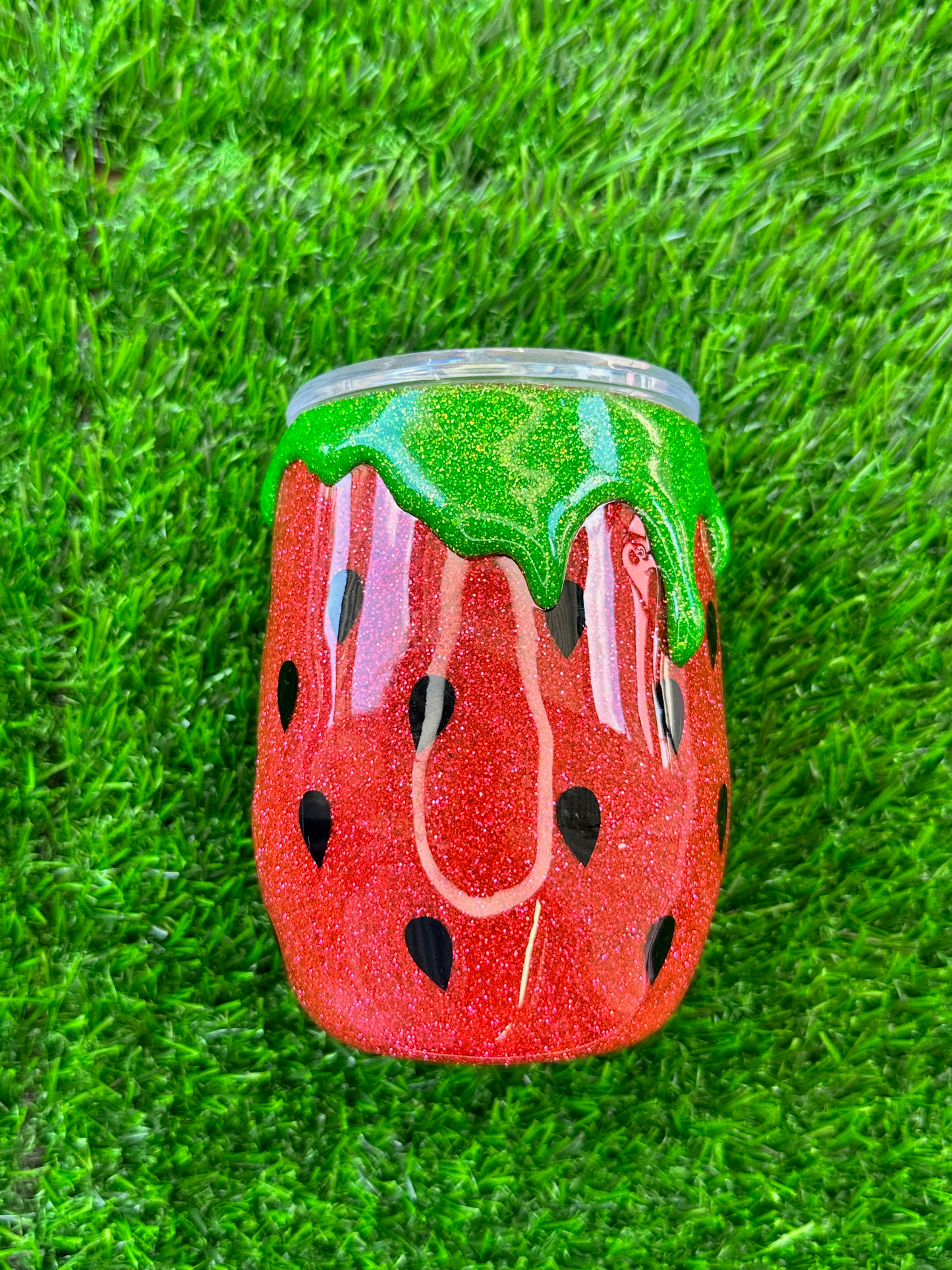 Strawberry - Epoxy Wine Tumbler